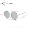 Brand Designer Sunglasses Women Fashion Vintage Eyeglasses Round Shades Sun glasses Mirror High Quality UV400 With Box And Case