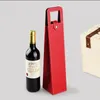 Snelle verzending Ontvangst wijnzakjes van wijnverpakking geschenkdozen rode wijn alleen lederen doos willekeurige kleur