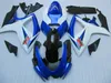 Personaliseer voor Suzuki GSXR 600 750 FUNING KIT GSXR600 GSXR750 HOOFDINGEN 2006 2007 06 07 BLAUWE WITTE HIJLINGEN