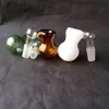 Accessoires de bangs en verre de pots extérieurs concaves colorés, pipes à fumer en verre colorées mini pipes à main multicolores meilleures pipes en verre de cuillère