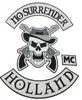 Ny No Surrender Motorcykel broderad järn på patch stor ryggstorlek för jacka Vest Patch G0415 Gratis frakt