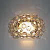 Moderno design luz parede sconce lâmpada acrílico bola iluminação cavoche bead led r7s bulbo clear âmbar âmbar hotel café