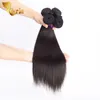 Indische peruanische malaysische brasilianische Webart Bundles Remy Haar gerade 100 menschliches Haar 830 Zoll natürliche schwarze Farbe Haar Tressen62315093700931