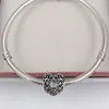 Andy Jewel April Signature Heart Stone Charm 925 Sterling Silver Beads Fits Fits European Pandora 스타일의 보석 팔찌 목걸이 791784RC