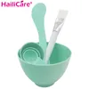 Wholesale- 4 In 1 Beauty DIY Facial Mask Tool Set Mixing Bowl Brush Facial Skin Care Tool Cosmetic Mixing Spong Brush with Stick Brush Set