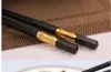 Los palillos chinos de la aleación del hotel de la alta calidad antideslizantes palillos japoneses de alta temperatura no son mohosos 10 instalados doble los 27cm