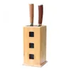 Fique Novo Design Universal Faca Titular elegante de alta qualidade slotless Bamboo Cerda faca bloco estacionário facas de cozinha de armazenamento