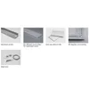 10 x 1 m Sätze/Los U-förmiges LED-Aluminiumprofil und LED-Kanalprofil für Deckenpendel- oder Wandeinbauleuchten