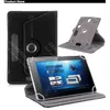 Universal 360 degree rotationg tablet pu leather case stand back cover for 7-9 inch fold liop case with build in buckle