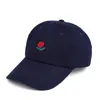 2017 جديدة Unisex Rose Emboridery Baseball Cap Casquette Snapback Hats Summer Gorras Cotton Hip Hop Caps For Men And Women