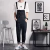 Großhandels-Neue Mens Black Denim Overalls Männer Denim Hosen Hosenträger Jeans Schwarz Male Denim Jumpsuit Salopette