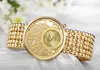 New Ladies Fashion Watches 18K Gold Bracelet Set Watch очень стильные и красивые шоу Woman's Charm227u