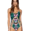 Hot Style Sexy One Piece Swimsuit 3D printing Bikini Swimwear Women Bathing Suits monokini Summer Beachwear