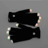 Gant Flash LED, 7 modes de lumière colorée, mitaines noires magiques, fournitures de fête Rave, décoration d'halloween