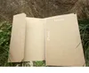 224 pages livres en papier de peau de vache cahiers de journal de voyage en plein air papiers kraft bloc-notes vintage poche de cahier souple cahier intérieur vierge