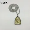 CARA 2017 NUEVO Collar Llamativo Vintage Buda Colgante Collar Budista Buda Religioso 316L collar de acero inoxidable Joyería C272z