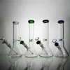 Glass Bongs Becher Basis wissenschaftliche Bongs Dickes Glas Luxusmuster Trockener Kräuteröl Farbe Painging UFO Fashion Becher Bongs Design Glass Bongs