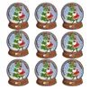 Diy Christmas Crystal Ball Patches for Clothing Iron Embroidered Patch Applique Iron on Shirt Jeans Socks Patches Sewing Accessories Badge