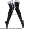 black latex socks