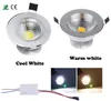 Dimbar 7 watt COB LED Taklampa Downlight Varm / Kall Vit Spotlight Lampa Inbyggd belysningsarmatur, Halogenlödlampa