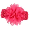 Baby hoofdbanden bloemen kinderen chiffon haaraccessoires hoofdband met brede elastische haakband meisjes stretchy hairbands kha556