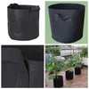1 Gallon-20 Galon Bahçe Malzemeleri Çevre Koruma Gezinmek Siyah Bitki-Fiber Kreş Tencere Fide-Yükseltme Çanta Çanta Büyümek