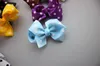 50 pz / lotto 3 2 fiocchi per capelli in nastro grosgrain a pois CON fermagli per capelli neonate039 Accessori per capelli Boutique HairBows235G1817681