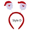 Julfesttillbehör Santa Claus Davids Deer Head Hoop Funny Party Show Cosplay for Children eller Adult Festive Party Supplies