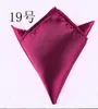 cravate pour hommes costumes serviettes de poche mouchoirs de couleur unie petit carré cravate de banquet de mariage 5932784