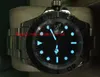 Fashion Luxury Stainless Steel Bracelet 40mm Black Dial 18kt White Gold 116655 Brand New In Box Automatic Mechanical Men Watches