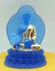 Nieuwe Boeddha Standbeeld Apothekers Lapis Lazuli Licht 7 Kleuren Golding Glazed Showy Medicine Guru Boeddha Boeddhism Statue in het land