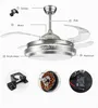 42 inch Led Ceiling Fans Lamp with Lights Remote Control Dimming for Living Room Bedroom