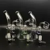 3 colori Bong in vetro Oil Rigs con Free 2mmXL Thick Quartz Banger Nail 6 pollici Femmina 14mm Beaker Bong Dab Rigs Water Pipes