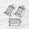 100st Forntida silverlegering "Jag älskar quilting" Charm Pendants för smycken gör armband Halsband DIY Tillbehör 14 x 21mm A-103