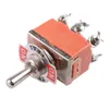 1Pc Rosso 6 Pin Toggle DPDT Interruttore ON-OFF-ON 15A 250V Mini Interruttori E-TEN1321 B00189 BARD