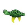 유리 흡연 파이프 5.2 인치 유리 파이프 거북이 스타일 손 파이프 튜브 녹색 컬러 흡연