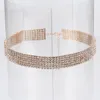 Tillbehör Wholes Fashion Bröllop Smycken Sparkling Rhinestone Crystal Choker Halsband Set Charm Silver Plated Bridal Smycken Nyårsgåva