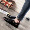 Men Flats Shoes White Casual Platform Pointed Shoes PU Leather Shoe Male Loafers