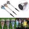 Solar Powered Lamp Solar Mosaic Border Garden Post Lights Garden Decoration Stake Light Solar Led Light Pathway Lawn Light Christmas Gifts