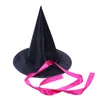 paars en zwart Halloween Party Accessories Child Witch Kleding Kleed Pompoentassen Witch Hat Show/Party Feestelijke voorraad