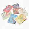 10pcs Bells Chinese style Double Embroidery Satin Little Zip Bags for Jewelry Gift Pouch Packaging Card Cover Women Coin Purse Favors