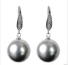 2 pair Dark grey and White Freshwater Baroque Pearl Silver Hook/stud Earring