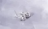 Yhamni Fashion Real 925 Sterling Silver Ring Smycken Sats Luxury CZ Diamant Band Bröllop Brud Smycken Satser för Kvinnor Gåva R1264
