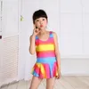 Kids girls swimwear hot selling lovely printing one-pieces bathing clothing children swimsuits high quality cheap price factory outlet