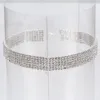 Accessoires en gros bijoux de mariage de mode étincelant strass cristal collier ras du cou ensemble charme argent plaqué bijoux de mariée cadeau de nouvel an