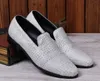 Cow Leather Men Flats Pointed Teen Business Dress Shoes Men Grain Leather Sallow Shoes Nieuwe Design Flats