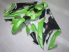 100% passform för Yamaha Injection Moulded Fairings YZF R6 2006 2007 Grön Black Fairing Set YZFR6 06 07 OT26