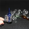 fumar Último XXL Thermal P Bangers Doble tubo 25MM Mujer Macho Cuarzo Banger Nail con Bubbler Carb Cap