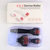 4 in 1 microneedle Stainless/Titanium Alloy needles DRS Derma Roller With 3 head(1200+720+300 needles) Derma roller Kit DHL free of charge