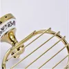 Free Shipping new designed Modern Wall Mounted Golden Brass Bathroom Accessories/ Soap basket /Bathroom Soap Dish Holder